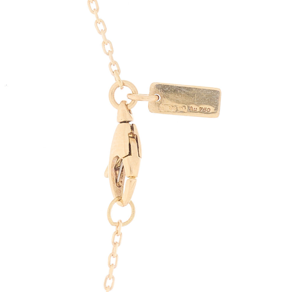 GUCCI 18Kイエローゴールド ダイアマンティッシマ ハートペンダント ネックレス(代金引換)