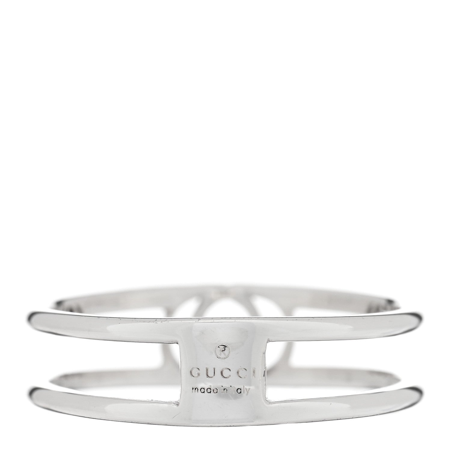 GUCCI スターリングシルバー 6mm インターロッキングG オープンバンドリング 61 9.5(代金引換)
