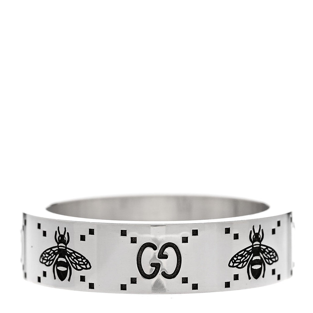 GUCCI スターリングシルバー ビーリング 60 9.25(代金引換)