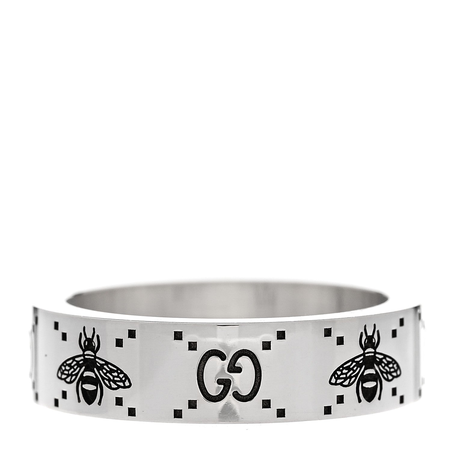 GUCCI スターリングシルバー ビーリング 60 9.25(代金引換)