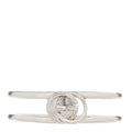 GUCCI スターリングシルバー 6mm インターロッキングG オープンバンドリング 60 9.25(代金引換)