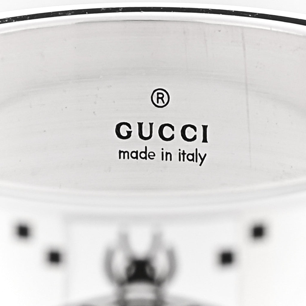 GUCCI スターリングシルバー GG ビーバンドリング 65 11(代金引換)