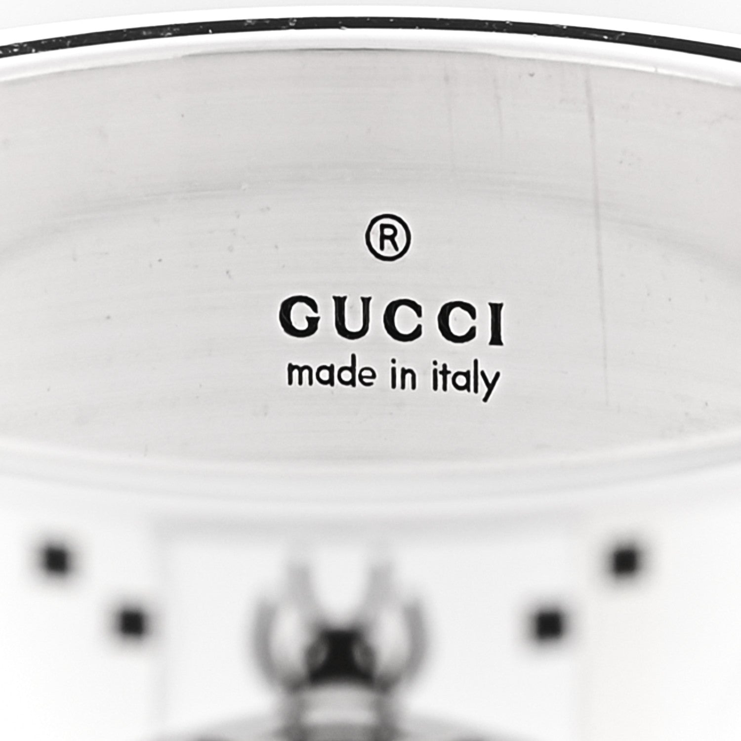 GUCCI スターリングシルバー GG ビーバンドリング 65 11(代金引換)