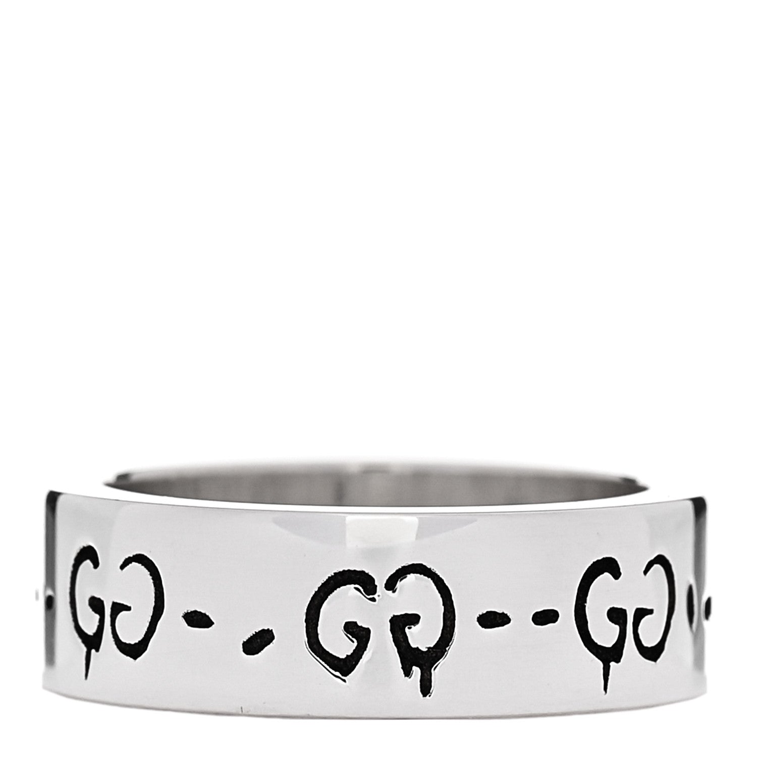 GUCCI スターリングシルバー 6mm GucciGhost ハムレット スカルリング 50 5.25(代金引換)