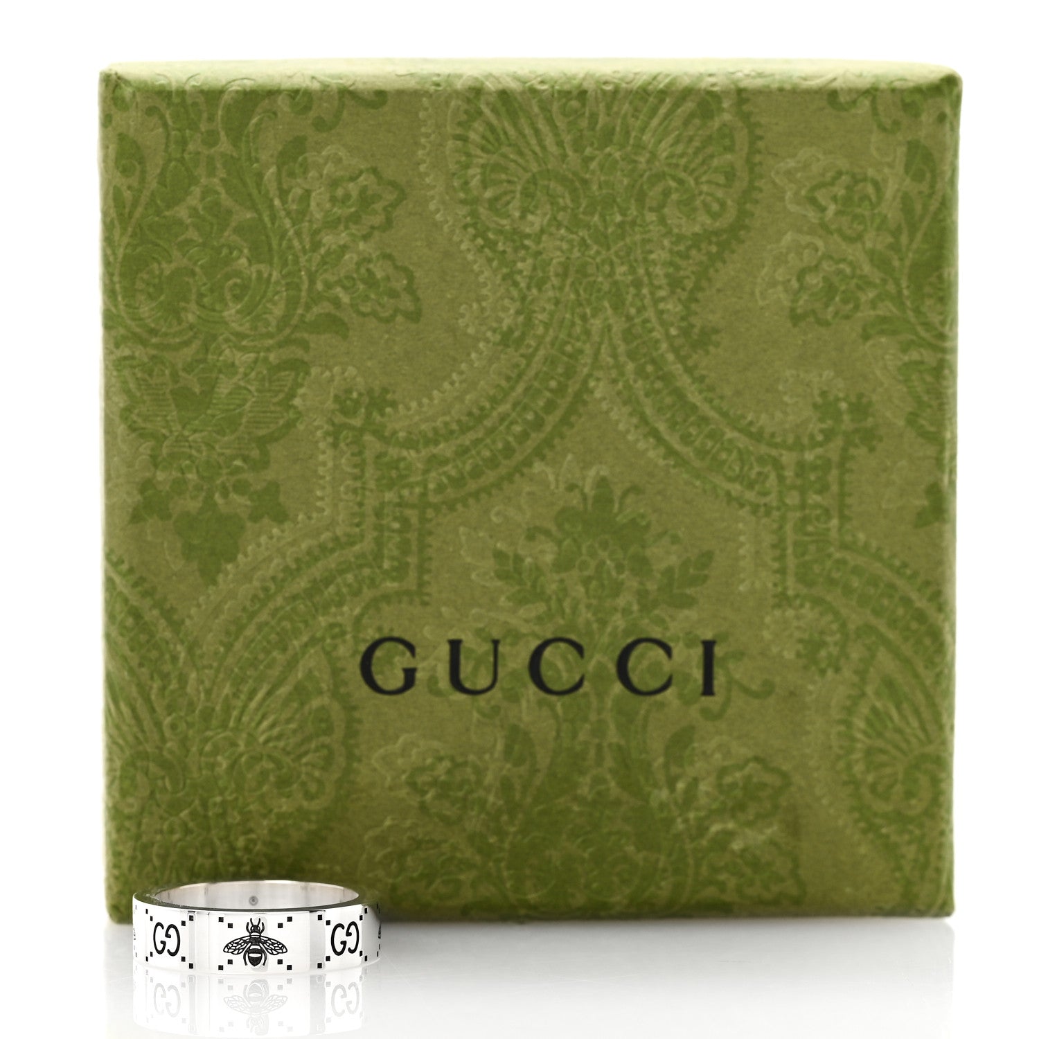 GUCCI スターリングシルバー ビーリング 60 9.25(代金引換)