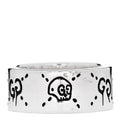 GUCCI スターリングシルバー GucciGhost ハムレット スカル バンドリング 53 6.5(代金引換)