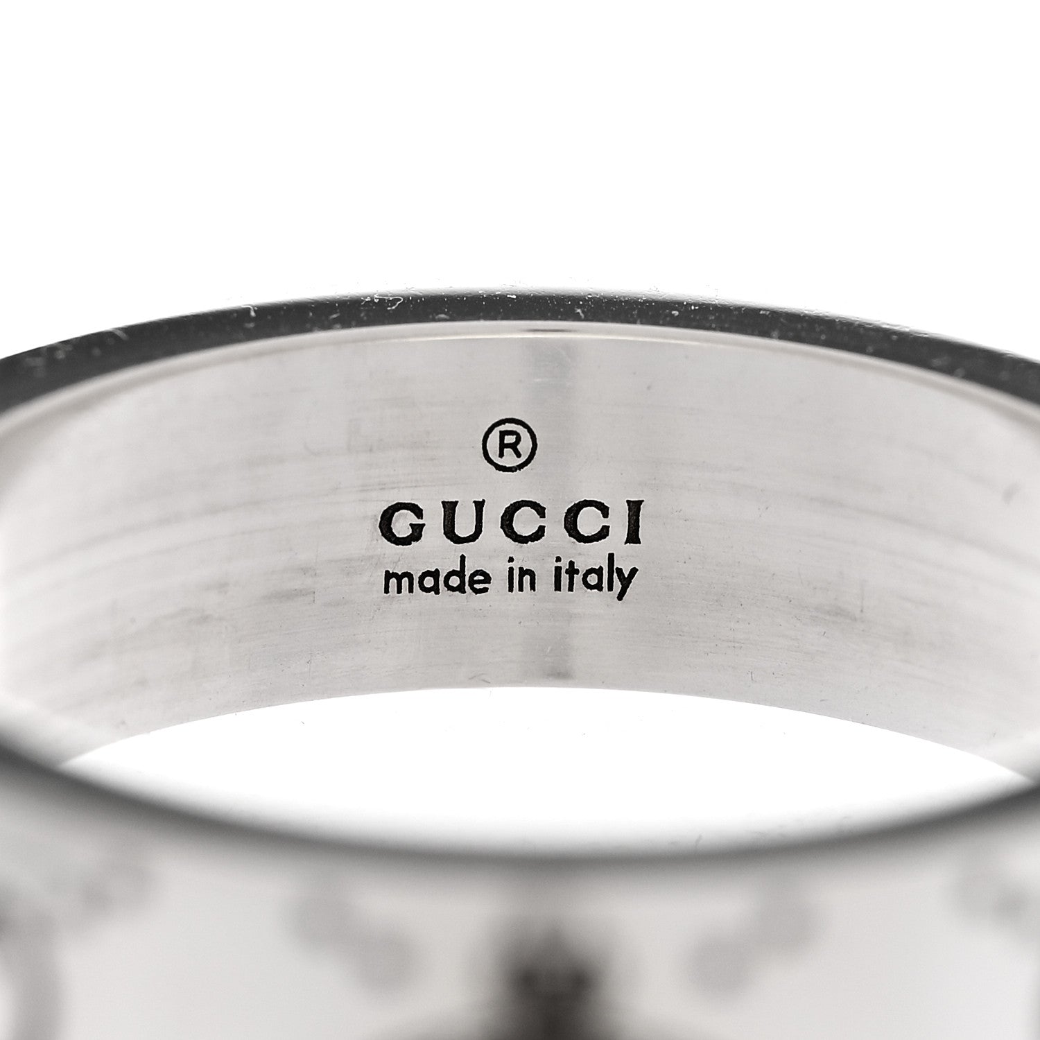 GUCCI スターリングシルバー ビーリング 60 9.25(代金引換)