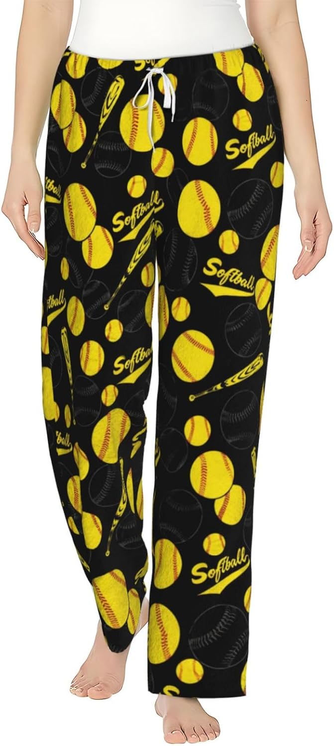 PVVCDV Green Fish Bucket Minimalist Flannel Pajama Pants For Women. Soft Fleece Lounge Pants