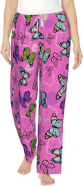 Floral Garden Boho Flannel Pajama Pants For Women. Soft Fleece Lounge Pants With Pockets And Adjustable Drawstring