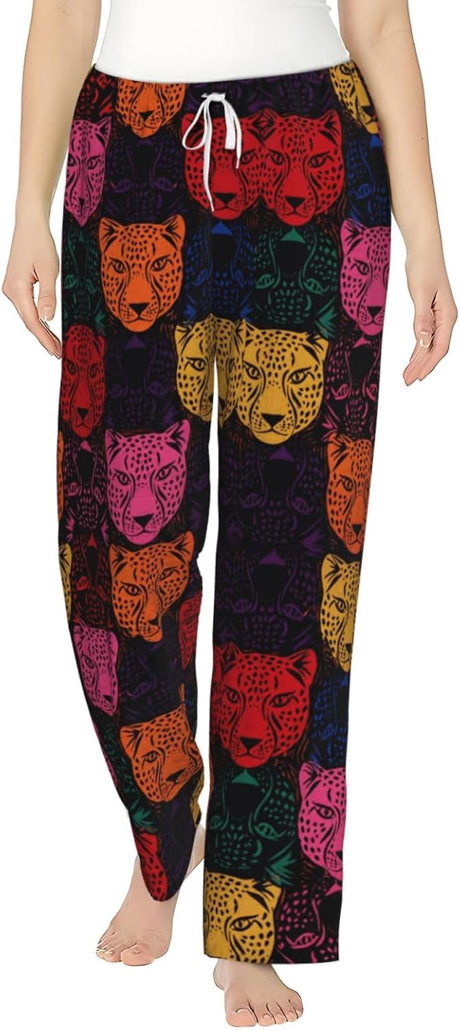 PVVCDV Zebra Flannel Pajama Pants For Women. Soft Fleece Lounge Pants With Pockets And Adjustable Drawstring