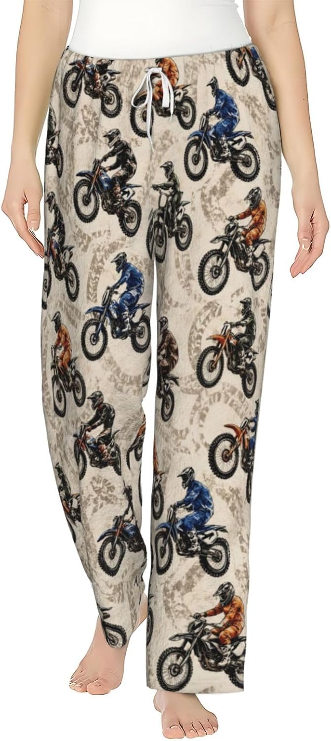 PVVCDV Green Fish Bucket Minimalist Flannel Pajama Pants For Women. Soft Fleece Lounge Pants