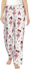 PVVCDV Neon Graffiti Robot Black Flannel Pajama Pants For Women. Soft Fleece Lounge Pants