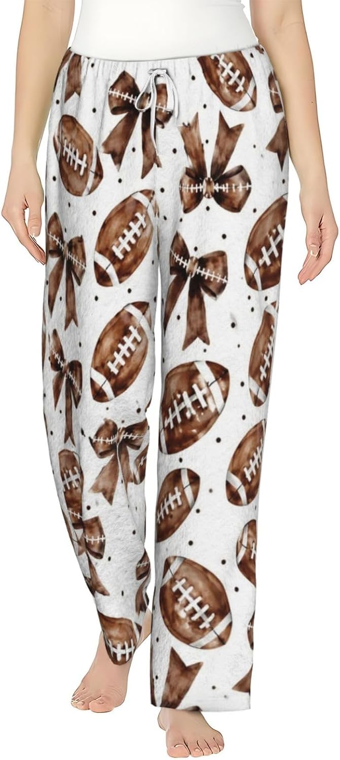 PVVCDV Neon Graffiti Robot Black Flannel Pajama Pants For Women. Soft Fleece Lounge Pants