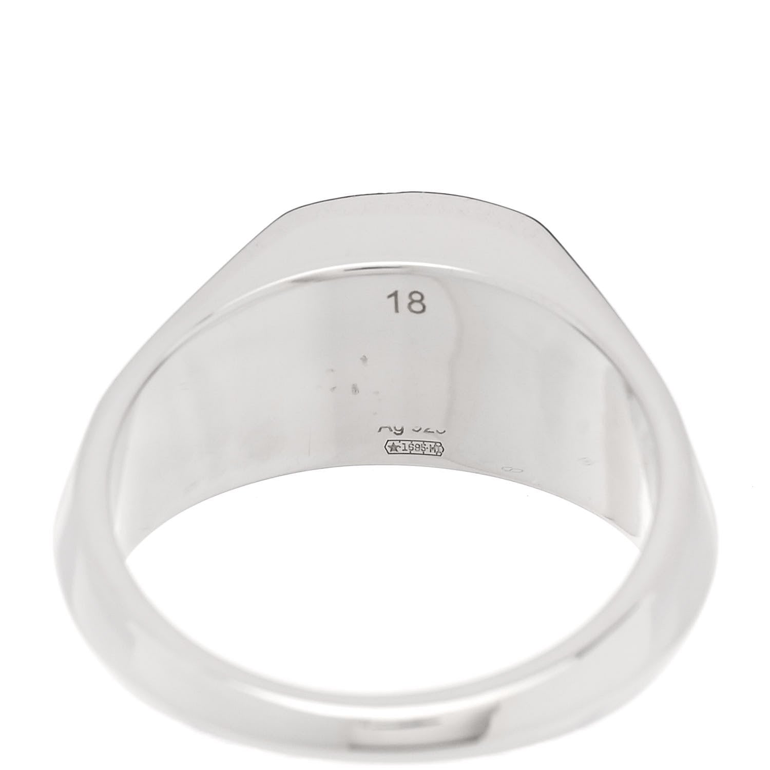 スターリングシルバー 10mm トレードマークリング 58 8.25(代金引換)