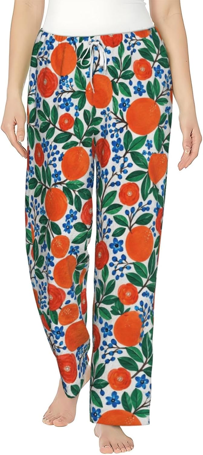 Purple Butterfly Star Flannel Pajama Pants For Women. Soft Fleece Lounge Pants With Pockets And Adjustable Drawstring