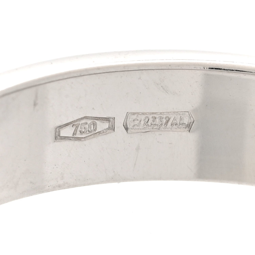 18Kホワイトゴールド 4mm アイコン細バンドリング 52 6(代金引換)