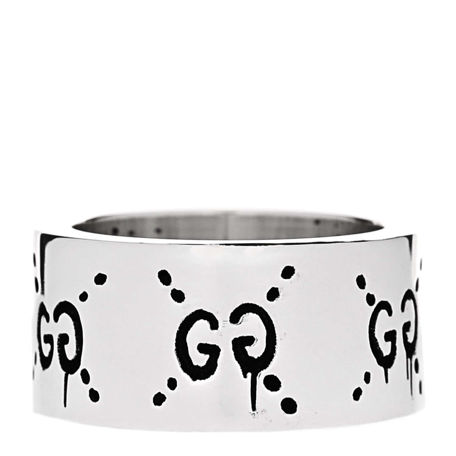 スターリングシルバー GucciGhost Hamlet スカルバンドリング 47 4(代金引換)
