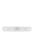 GUCCI スターリングシルバー シグネチャー GG ナローバンドリング 58 8.25(代金引換)