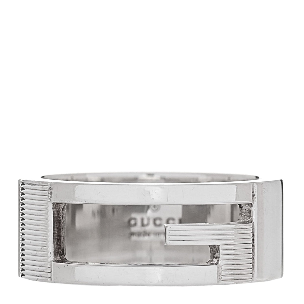 GUCCI シルバー Gカットアウトリング 56 7.5(代金引換)