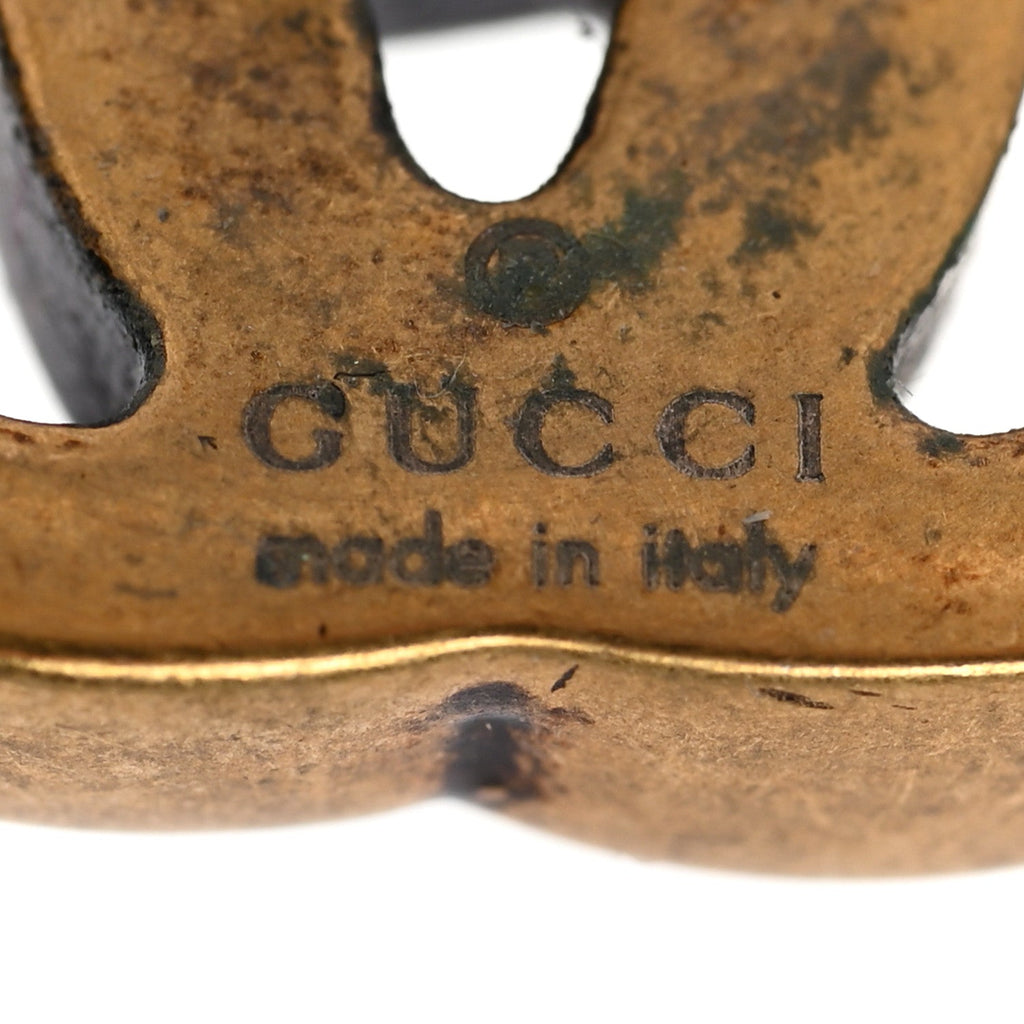 GUCCI クリスタル シングル GG ピアス ゴールド(代金引換)
