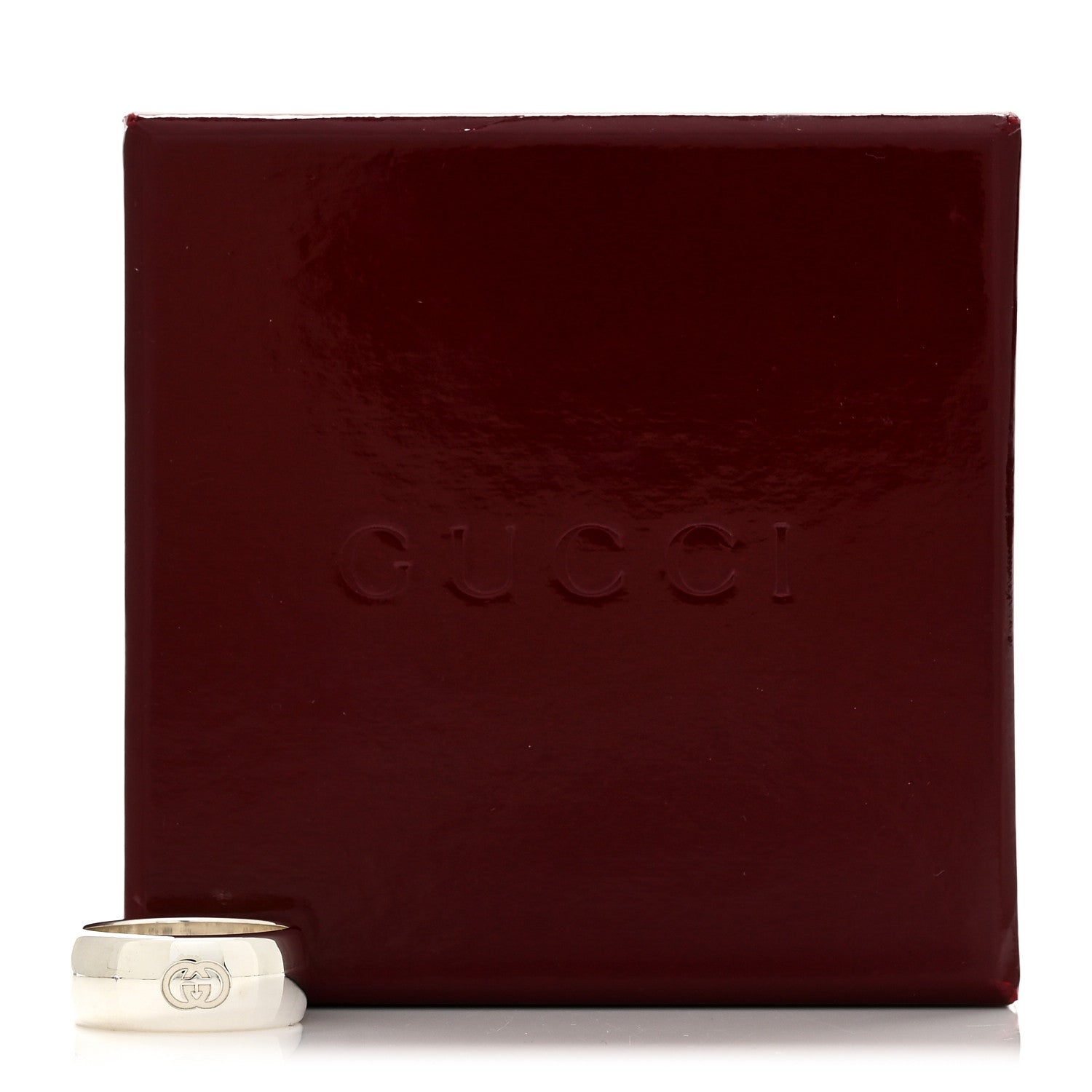 GUCCI シルバー ブラインドフォーラブ ワイドバンドリング 60 9(代金引換)