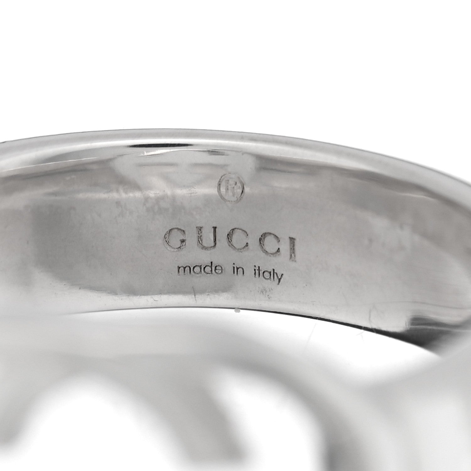 GUCCI シルバー インターロッキングG リング 54 6.75(代金引換)