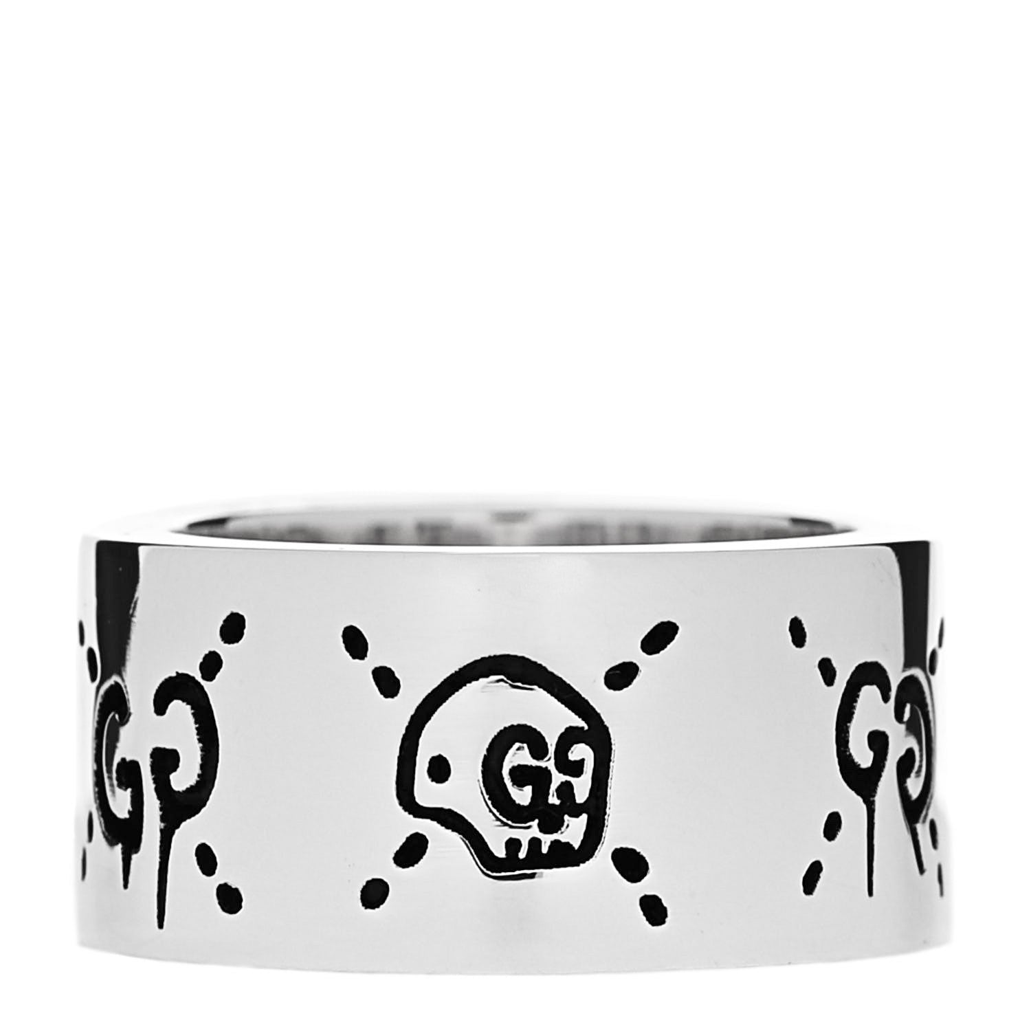 スターリングシルバー GucciGhost Hamlet スカルバンドリング 47 4(代金引換)
