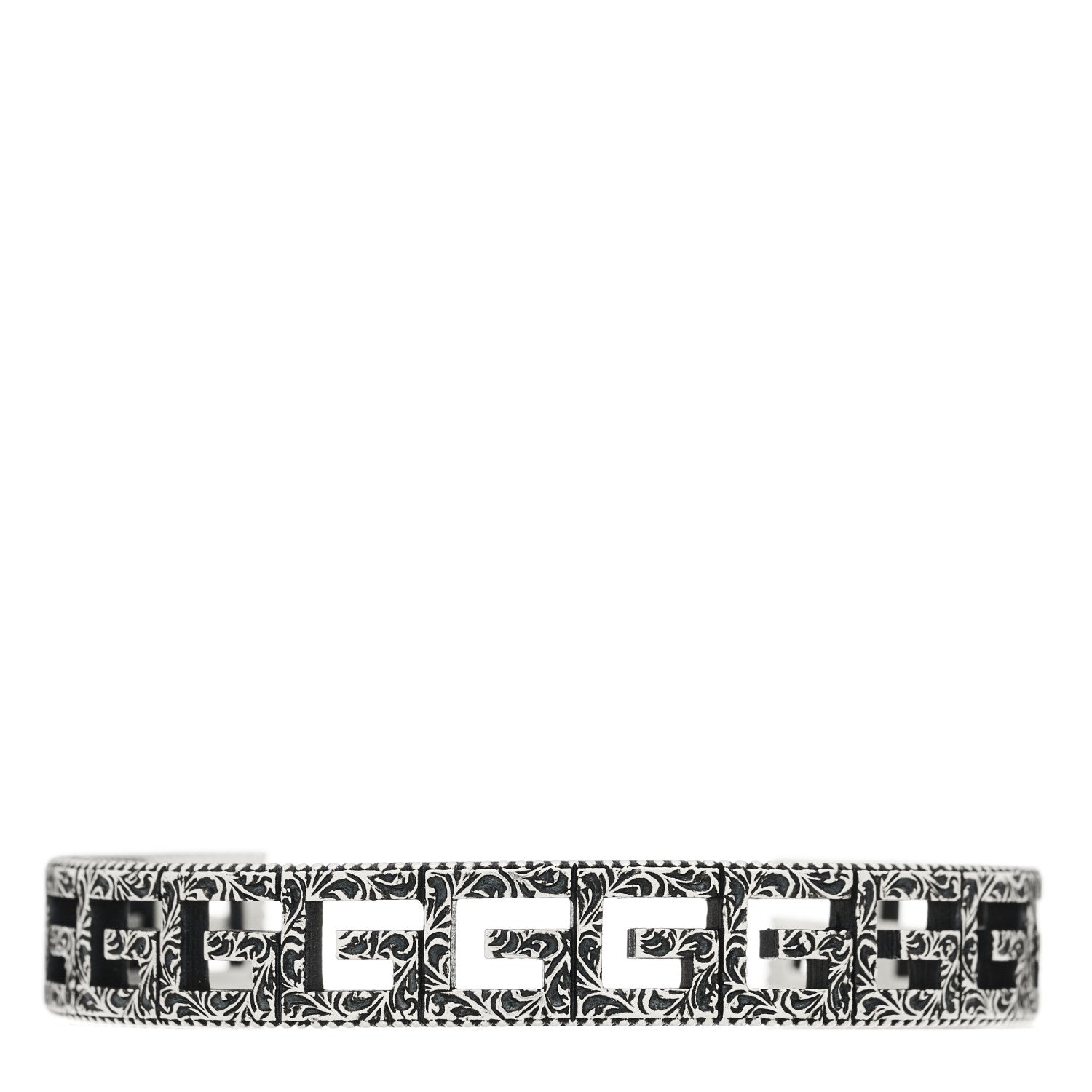 スターリングシルバー スクエアGモチーフ カフブレスレット(代金引換)