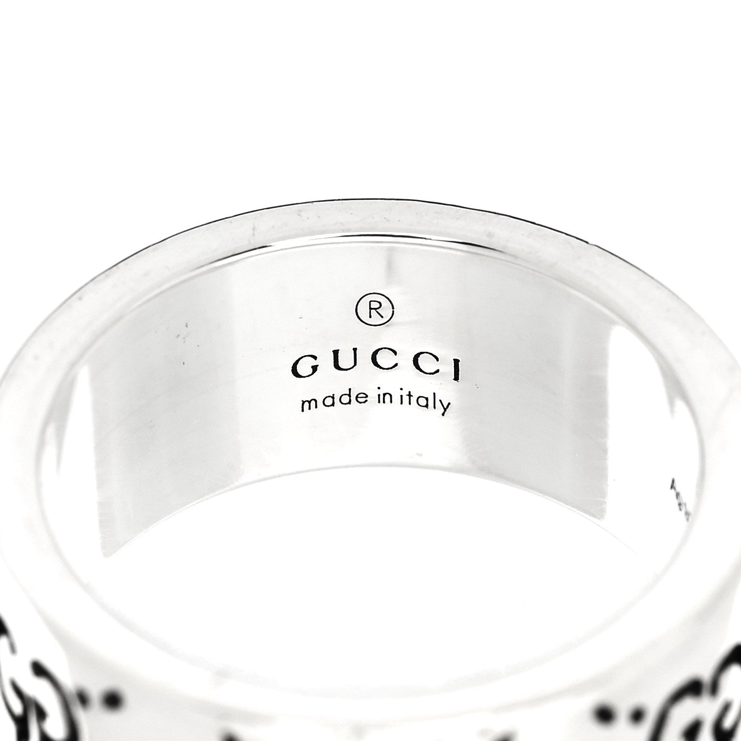 GUCCI スターリングシルバー GucciGhost ハムレット スカル バンドリング 53 6.5(代金引換)