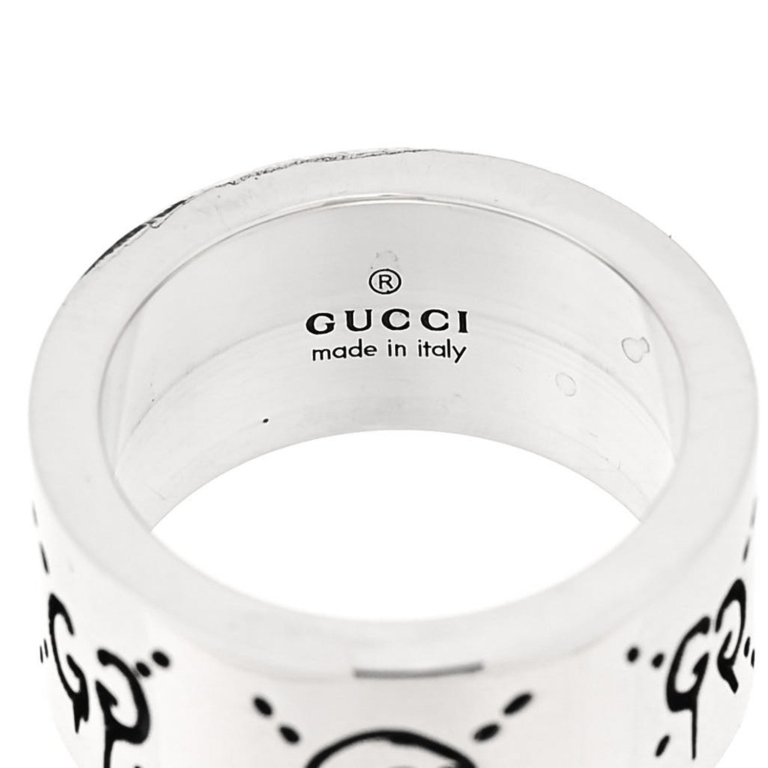 スターリングシルバー GucciGhost Hamlet スカルバンドリング 47 4(代金引換)