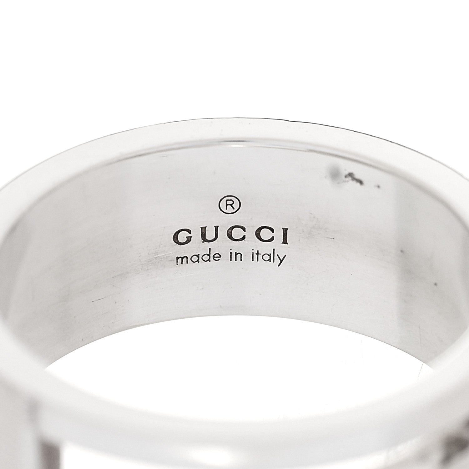 GUCCI シルバー Gカットアウトリング 56 7.5(代金引換)