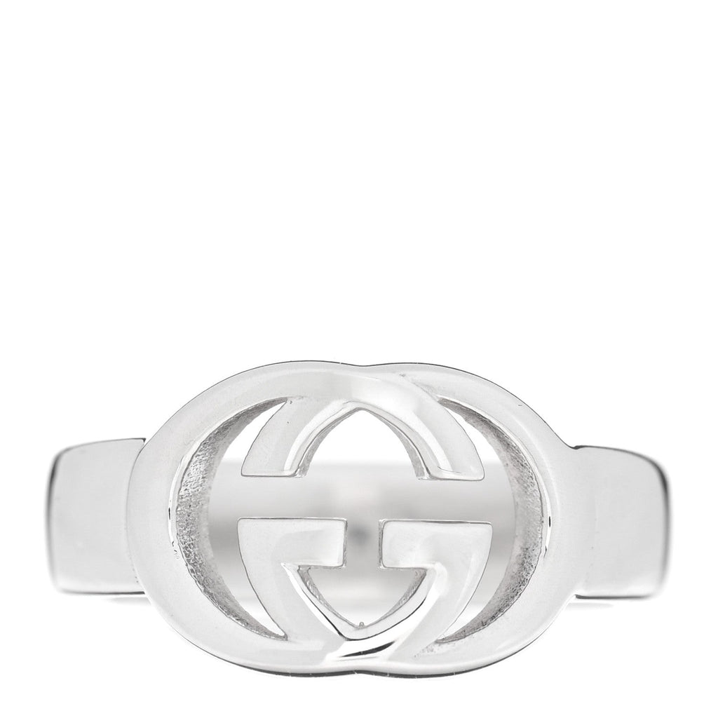 GUCCI スターリングシルバー インターロッキングGリング 53 6.25(代金引換)