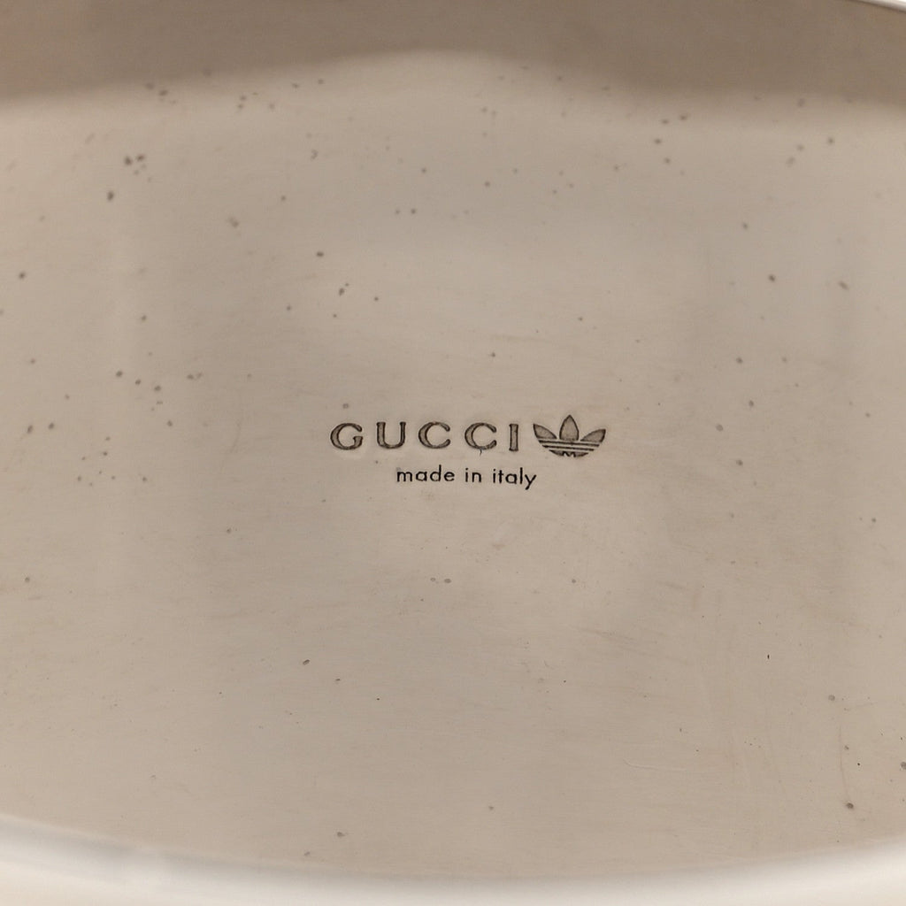 GUCCI X ADIDAS メタル エナメル カフ ブレスレット シルバーレッド(代金引換)