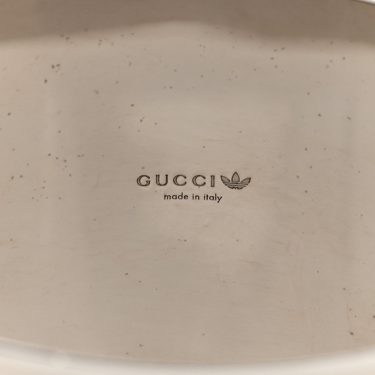 GUCCI X ADIDAS メタル エナメル カフ ブレスレット シルバーレッド(代金引換)