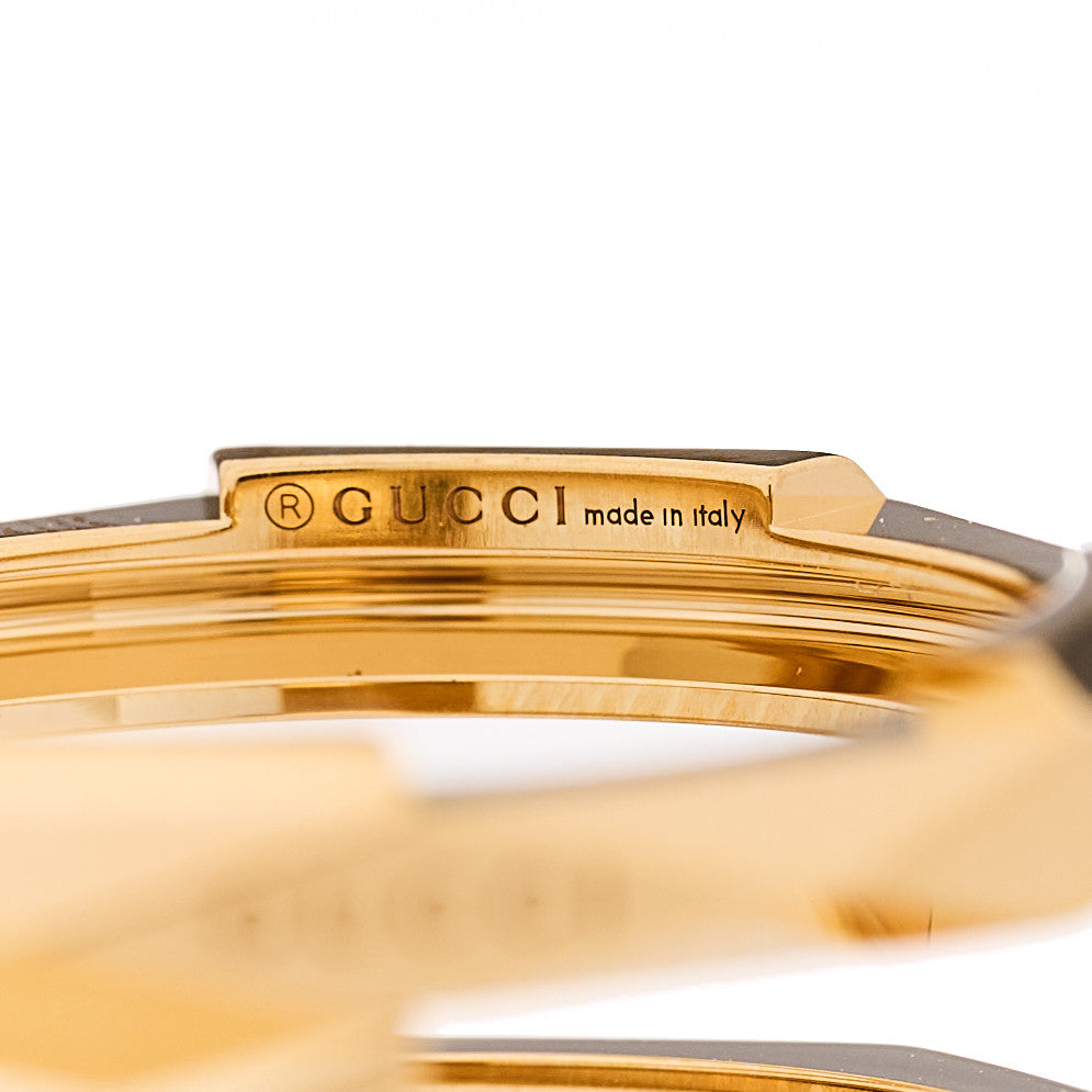 GUCCI 18Kイエローゴールド リンク トゥ ラブ ダブルリング 57 8(代金引換)