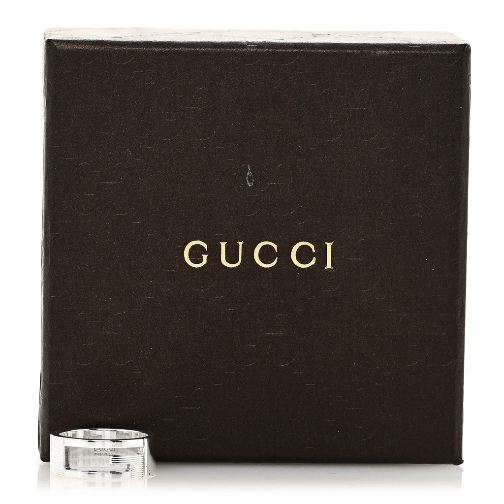 GUCCI シルバー Gカットアウトリング 56 7.5(代金引換)