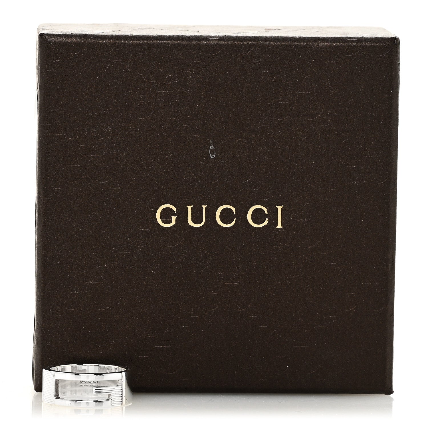 GUCCI シルバー Gカットアウトリング 56 7.5(代金引換)