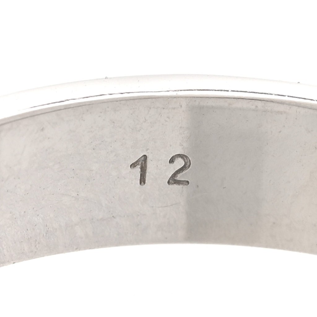 18Kホワイトゴールド 4mm アイコン細バンドリング 52 6(代金引換)